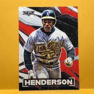 2021 Topps Fire Rickey Henderson #191 Oakland Athletics